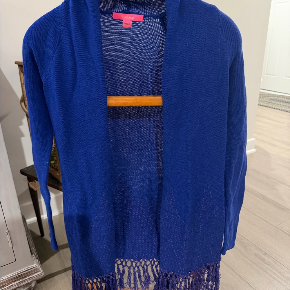 Lilly Pulitzer Tatum Cardigan Royal Purple